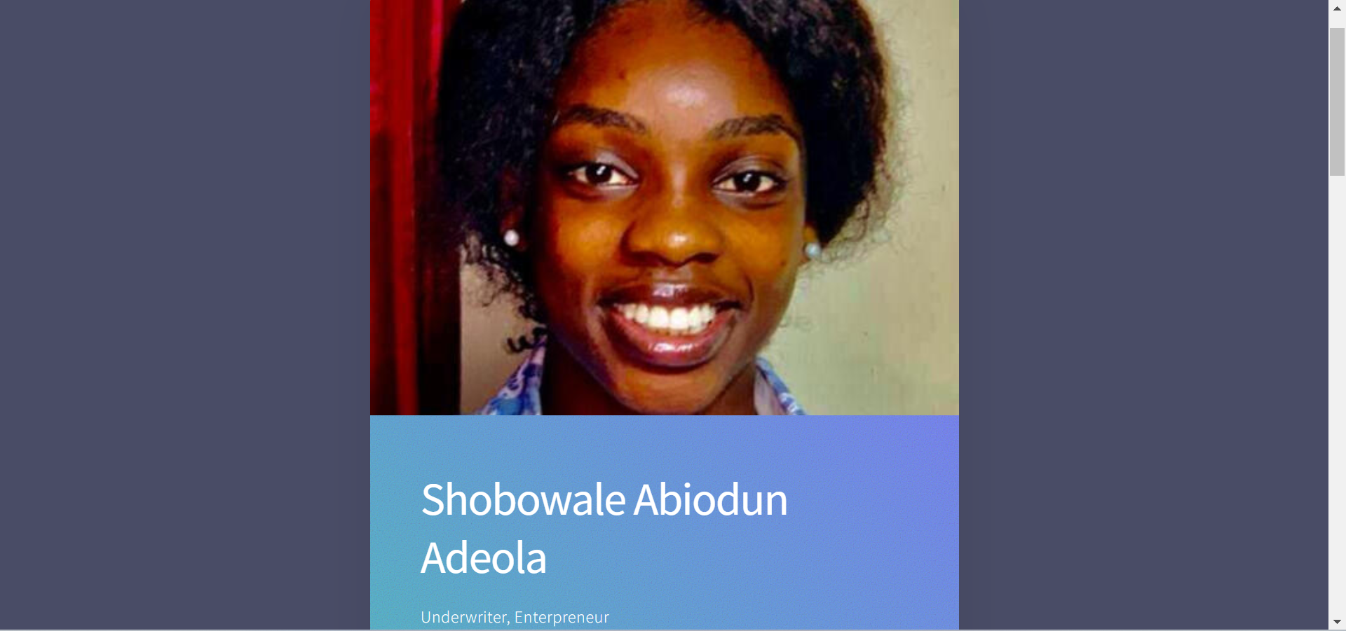 Abiodun's Portfolio