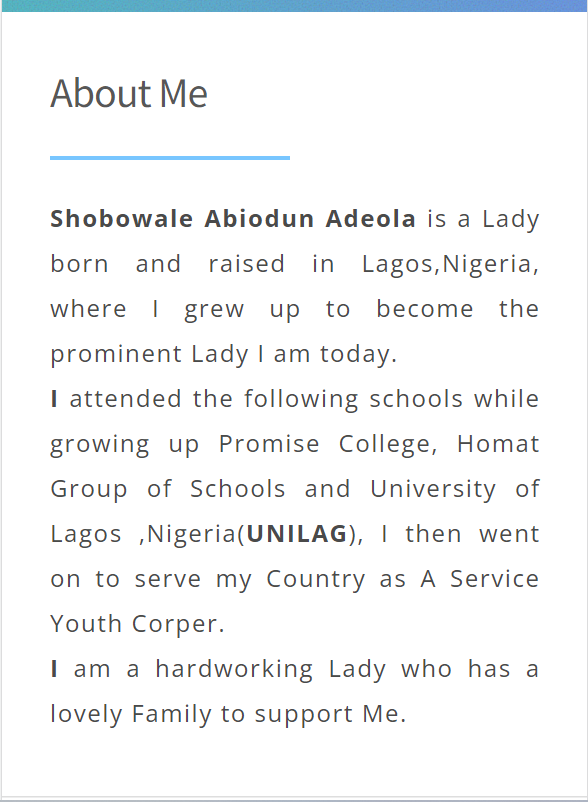 Abiodun's Portfolio